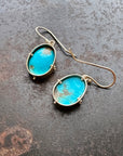 Captured Royston Turquoise Drop Earrings