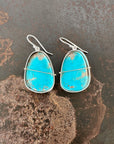 Captured Turquoise Drop Earrings