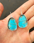 Captured Turquoise Drop Earrings