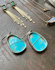 Captured Turquoise Drop Earrings