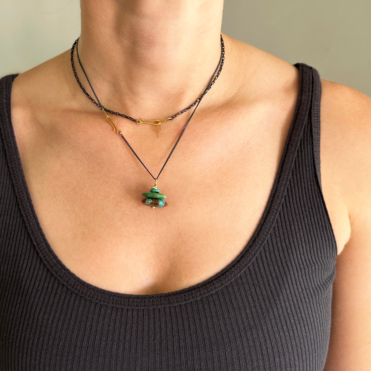 Turquoise Cairn Pendant
