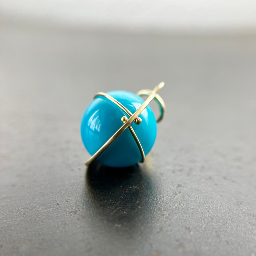 Captured Turquoise Orb