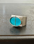 Captured Royston Turquoise Signet Ring