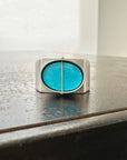Captured Royston Turquoise Signet Ring