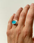 Captured Royston Turquoise Signet Ring