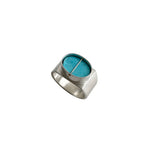 Captured Royston Turquoise Signet Ring