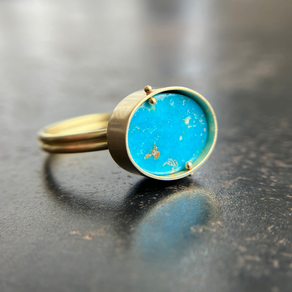 Turquoise Spin Ring
