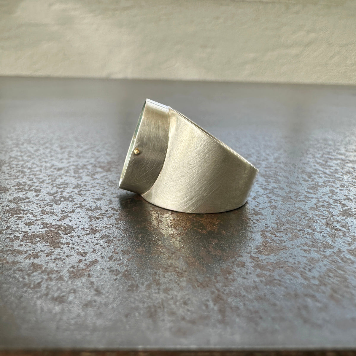 Captured Candelaria Turquoise Signet Ring