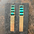 turquoise earrings, gold earrings, unique earrings, gold jewelry, turquoise jewelry, hilary finck jewelry, fine jewelry, unique jewelry, handmade jewelry.