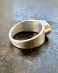 boulder opal ring, sterling silver ring, hilary finck jewelry, one of a kind jewelry, statement ring, signet ring, captured collection