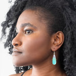 opalized wood, opal, earrings, 18k bimetal, teardrops, teardrop earrings, one of a kind jewelry, handmade jewelry