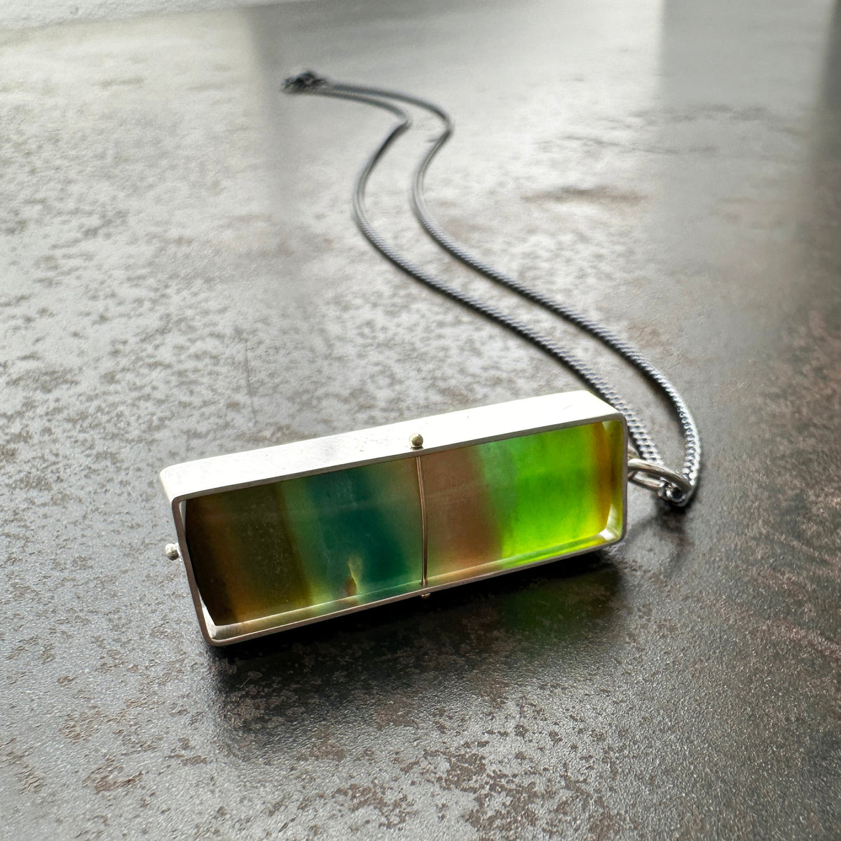 opalized wood, silver necklace, sterling silver necklace, one of a kind jewelry, handmade jewelry