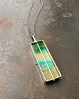 opalized wood, silver necklace, sterling silver necklace, one of a kind jewelry, handmade jewelry