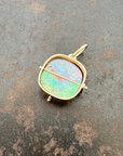 Captured Wood Opal Pendant