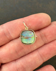 Captured Wood Opal Pendant