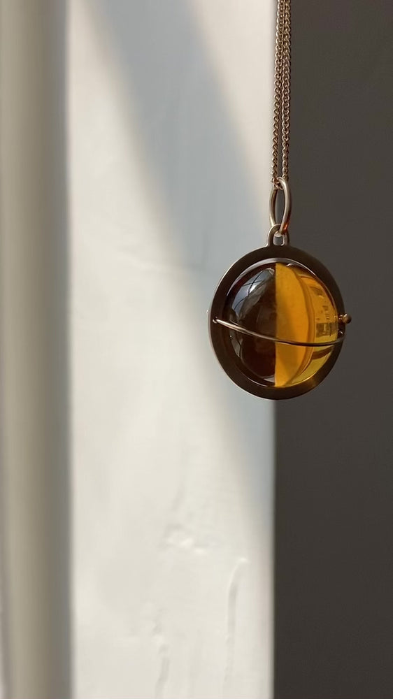 
                
                    Load and play video in Gallery viewer, Captured Citrine Orb Charm
                
            