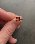 Captured Garnet Ring