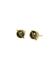 Captured Salt & Pepper Diamond Solitaire Studs