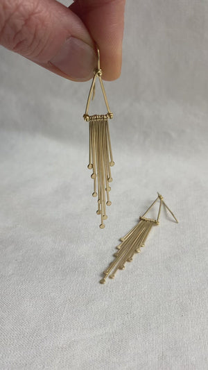 
                
                    Load and play video in Gallery viewer, Fringe Chandelier Earrings
                
            