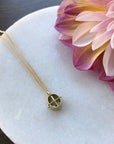 Captured Salt & Pepper Solitaire Necklace