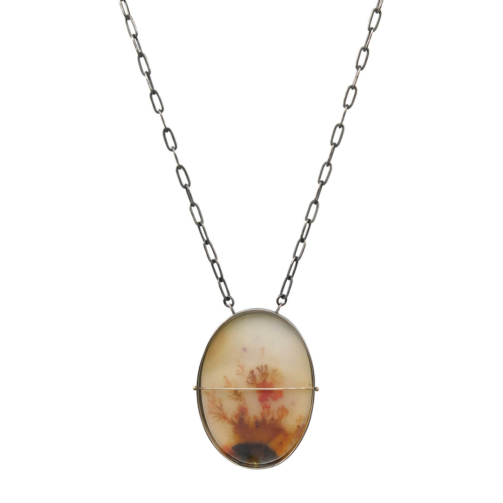 
                
                    Load image into Gallery viewer, Captured Dendritic Agate Necklace
                
            