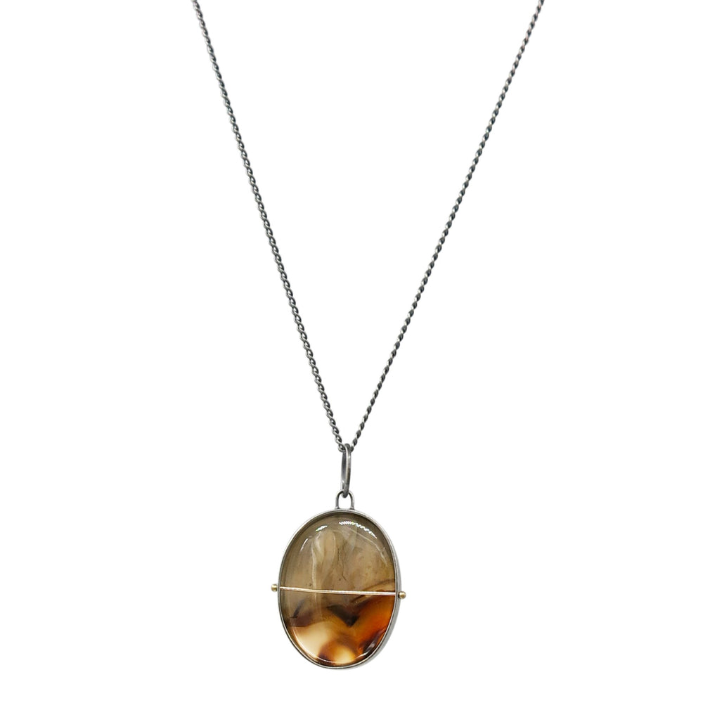 Captured Montana Agate Charm Necklace