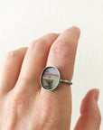 Captured Dendritic Agate Ring