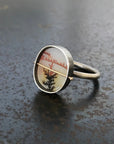 Captured Dendritic Agate Ring