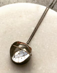 Captured Pyrite in Quartz Necklace