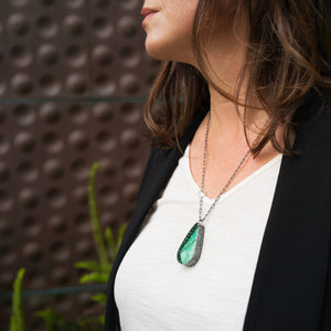
                
                    Load image into Gallery viewer, Captured Chrysoprase Necklace
                
            
