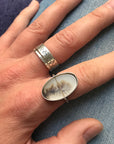 Captured Dendritic Agate Ring