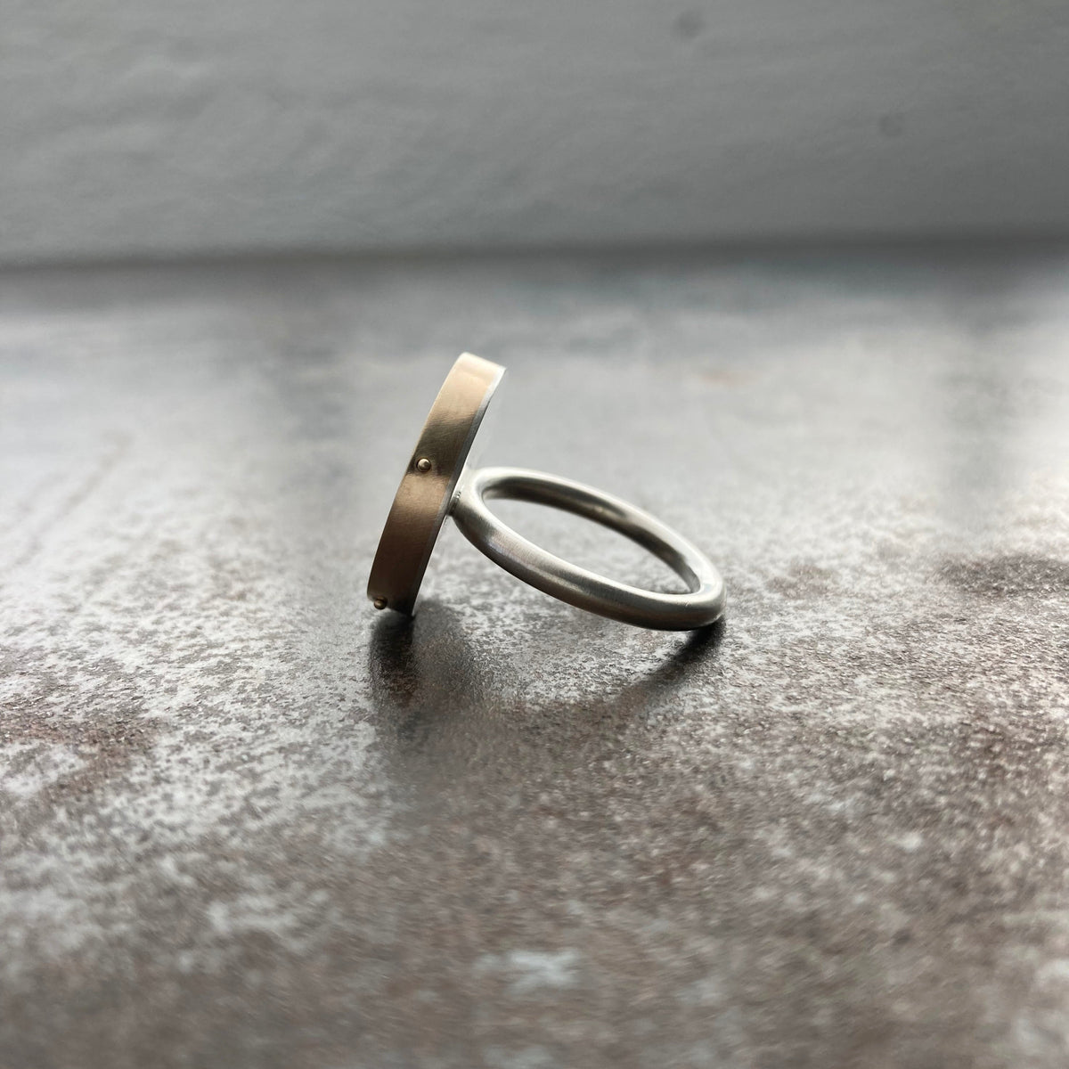 Captured Dendritic Agate Ring