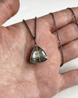 Captured Dendritic Quartz Triangle Necklace