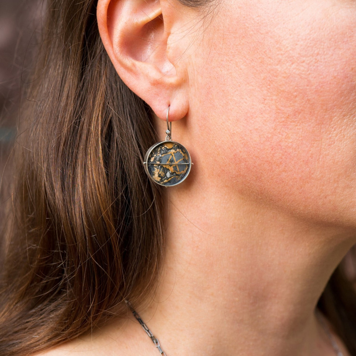 Captured Maligano Jasper Earrings