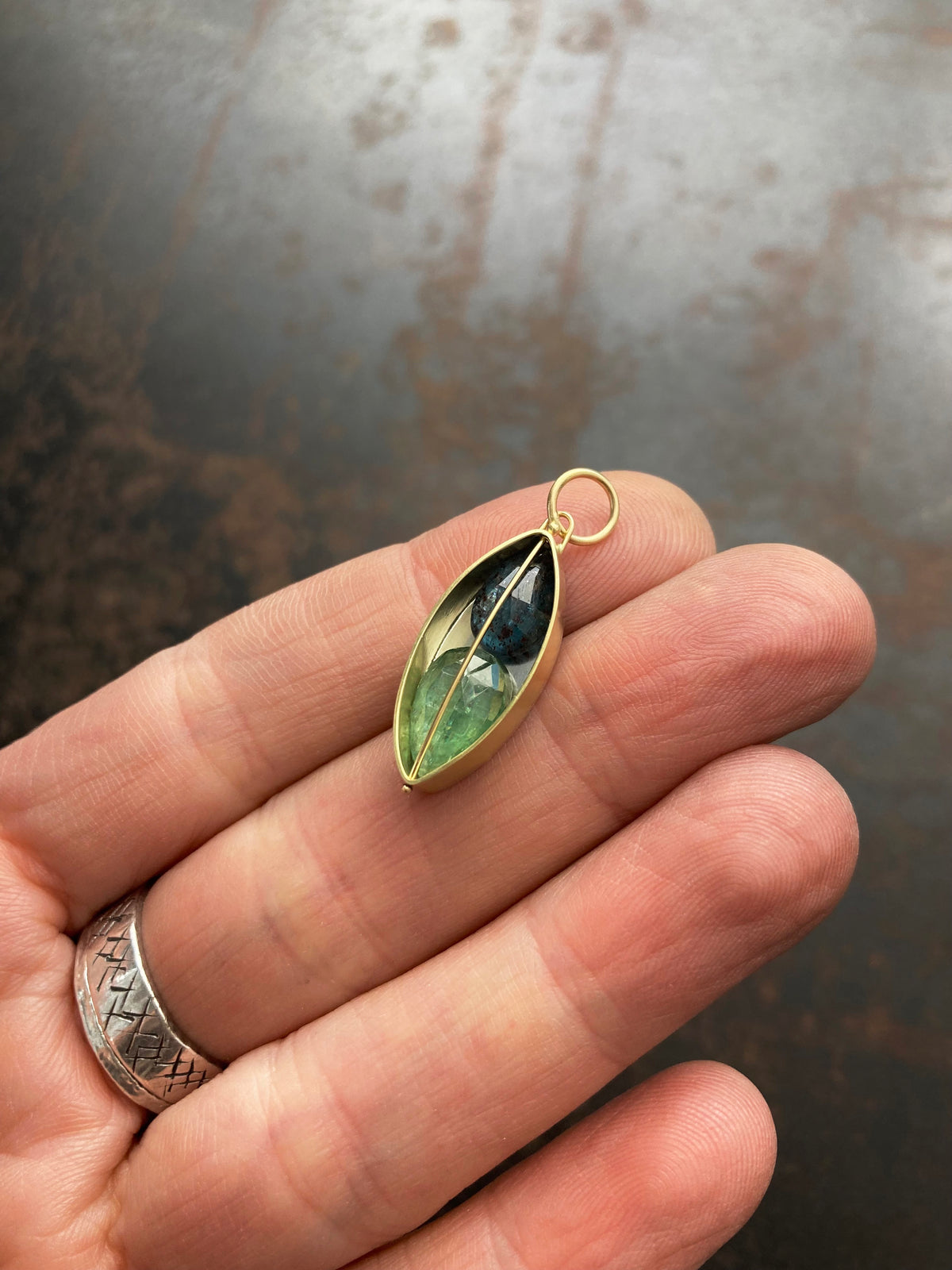 Captured Kyanite Charm