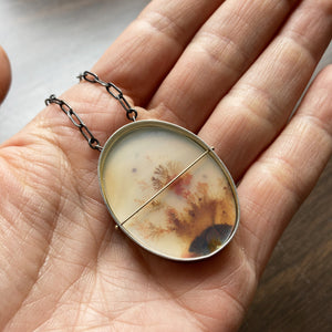 
                
                    Load image into Gallery viewer, Captured Dendritic Agate Necklace
                
            