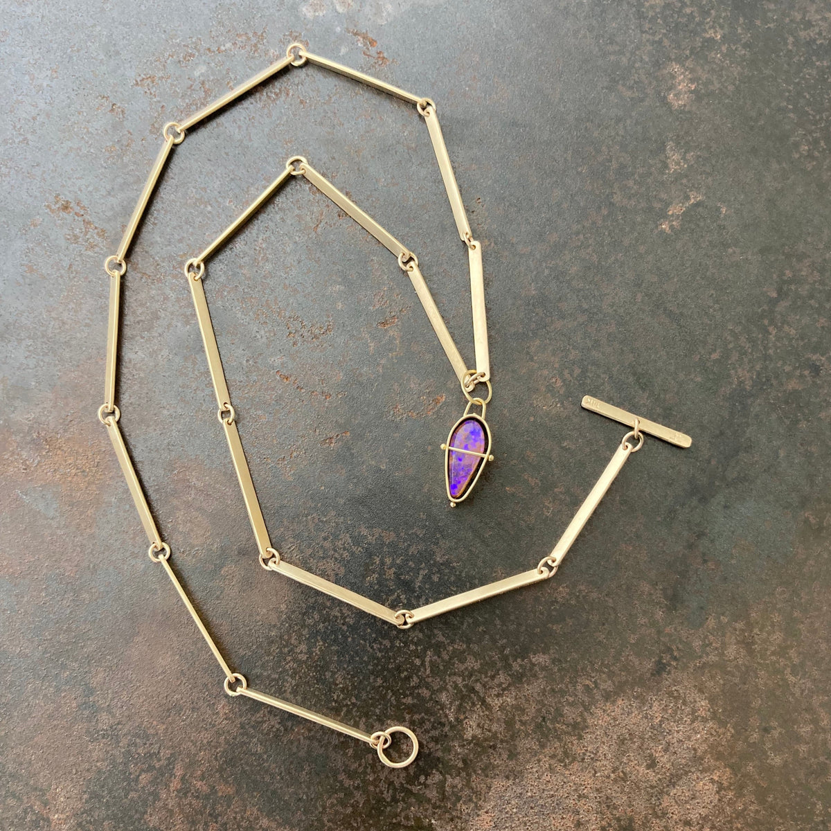 Hammered Bar Chain