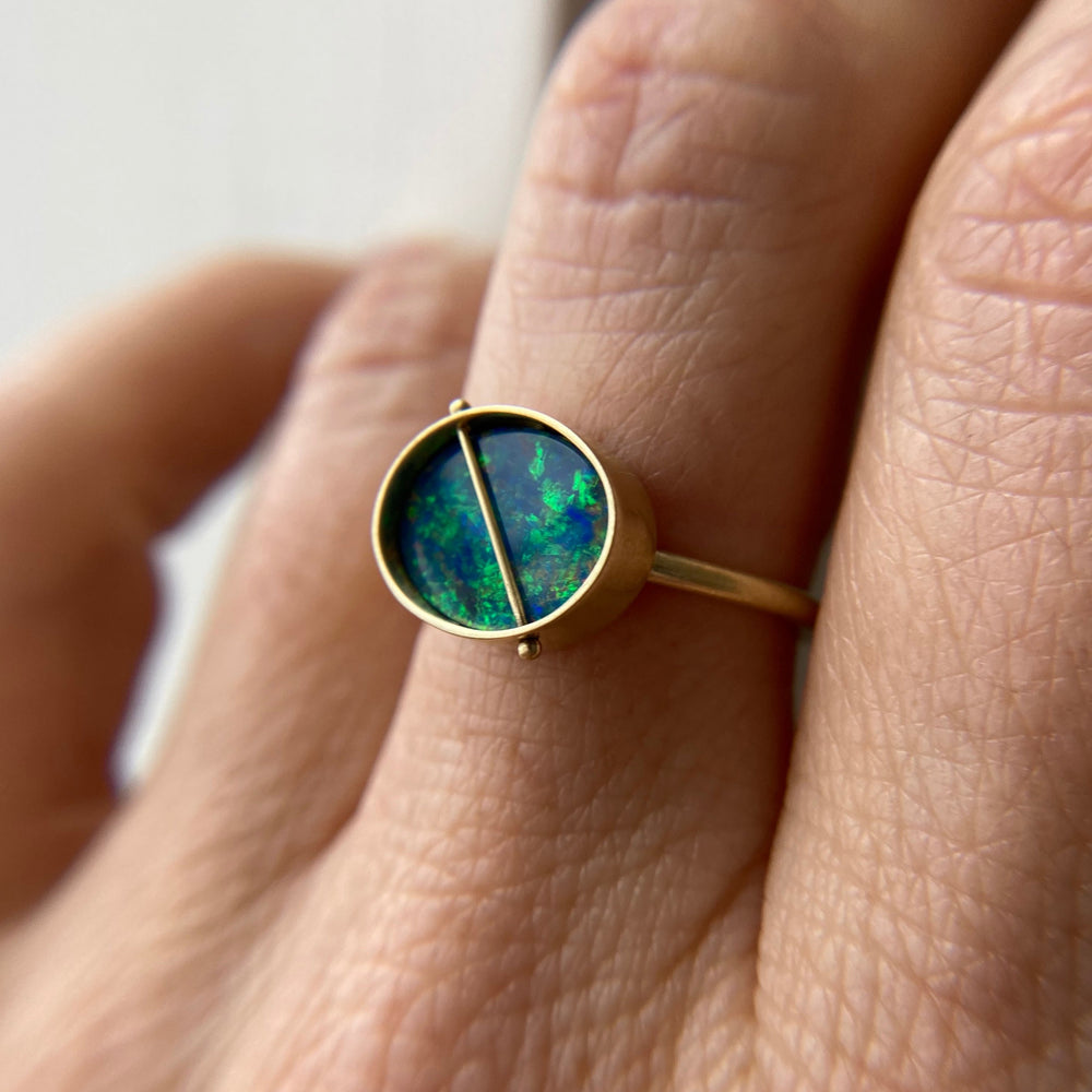 
                
                    Load image into Gallery viewer, Captured Opal Ring
                
            