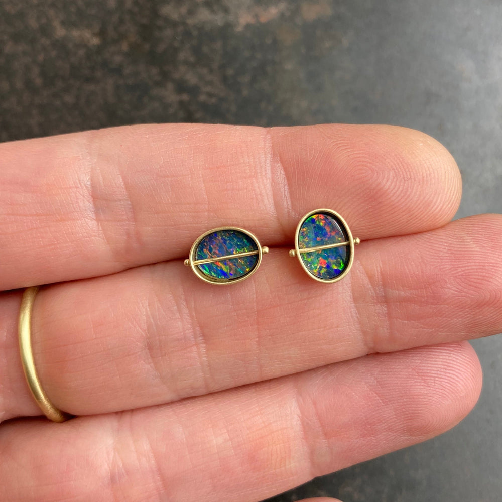 
                
                    Load image into Gallery viewer, Captured Opal Studs
                
            