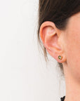 Captured Salt & Pepper Diamond Solitaire Studs
