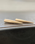 spike studs, spike jewelry, gold earrings, gold spikes, hilary finck jewelry, handmade jewelry, fine jewelry, edgy jewelry, luxury jewelry, gold jewelry.