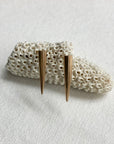 spike studs, spike jewelry, gold earrings, gold spikes, hilary finck jewelry, handmade jewelry, fine jewelry, edgy jewelry, luxury jewelry, gold jewelry.