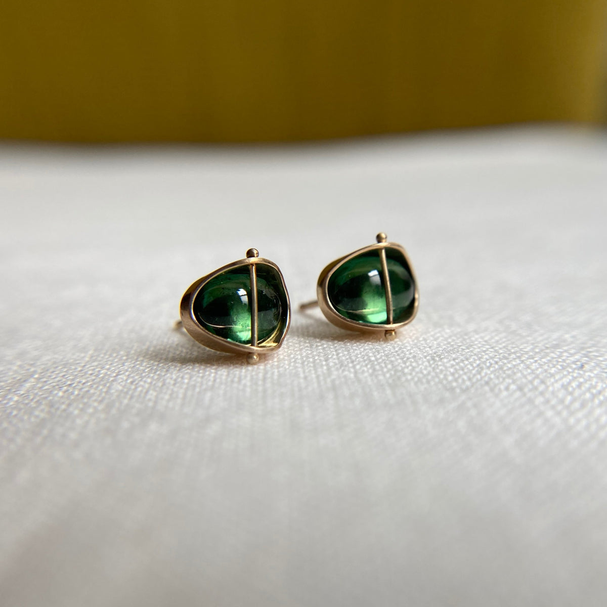 Captured Tourmaline Studs