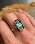 Captured Turquoise Trio Ring