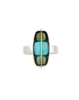 Captured Turquoise Trio Ring