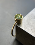 Captured Neon Green Beryl Ring