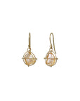 Captured Biwa Pearl Drop Earrings