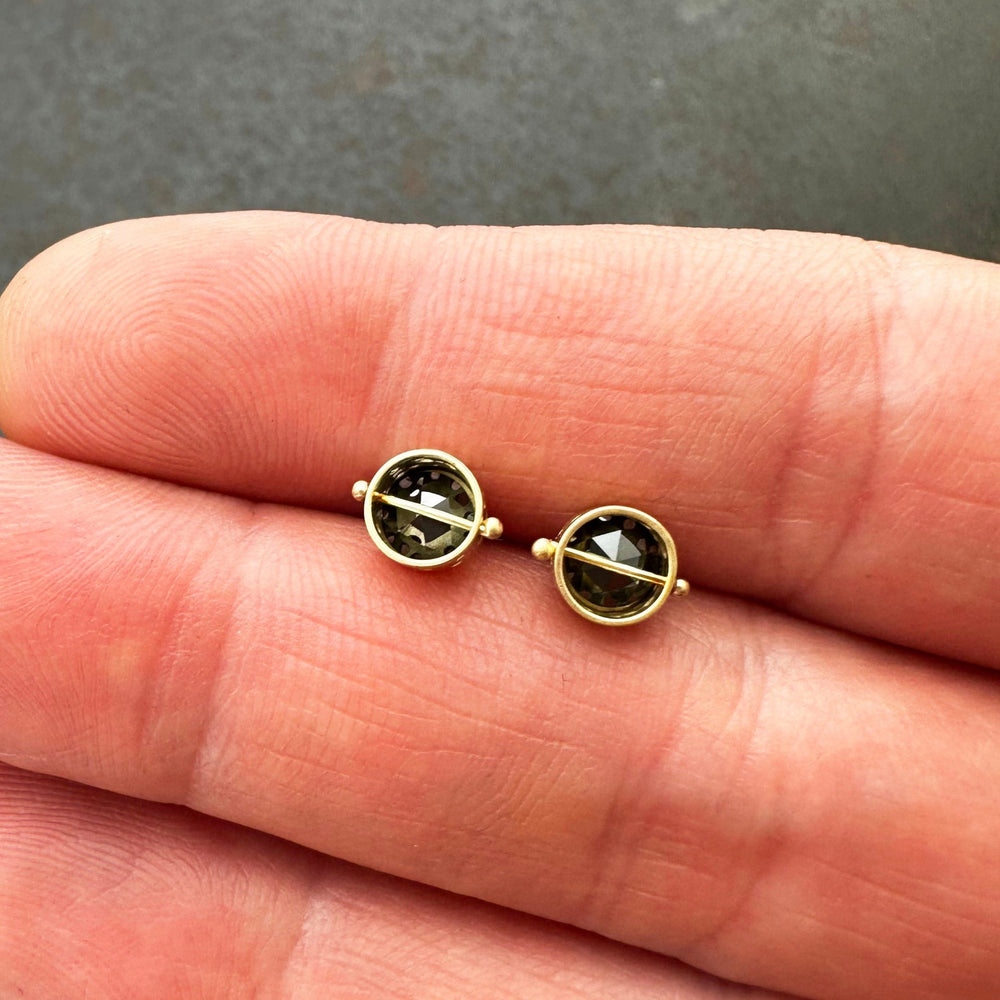 
                
                    Load image into Gallery viewer, Captured Black Diamond Studs
                
            