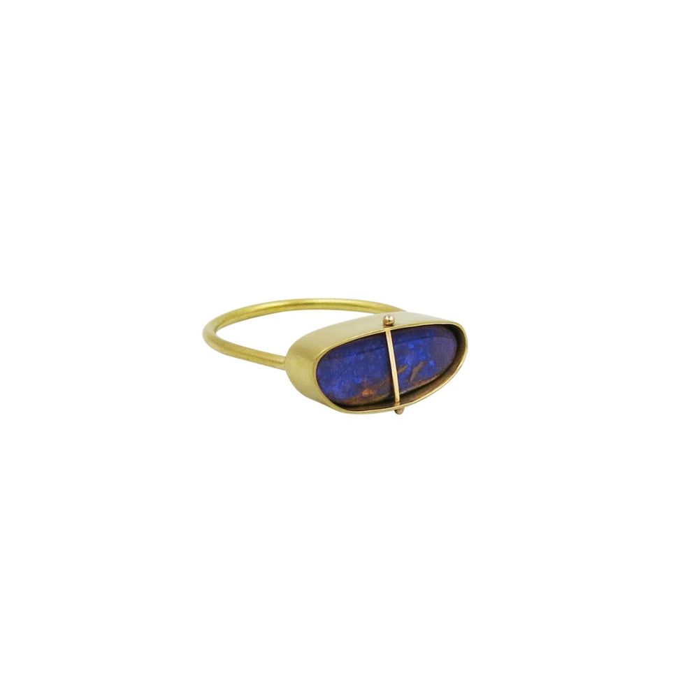 
                
                    Load image into Gallery viewer, 18k gold boulder opal ring
                
            