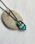 carico turquoise necklace with three stones